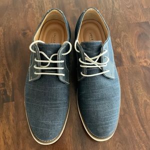 Johnston & Murphy Navy Linen Shoes